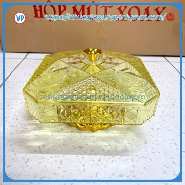 Hộp Mứt Vuông Không Xi